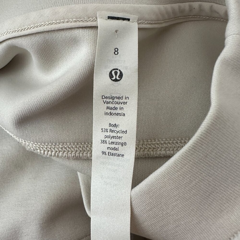 Lululemon Perfectly Oversized Crop Crew Chrome 8 RARE - Picture 11 of 11